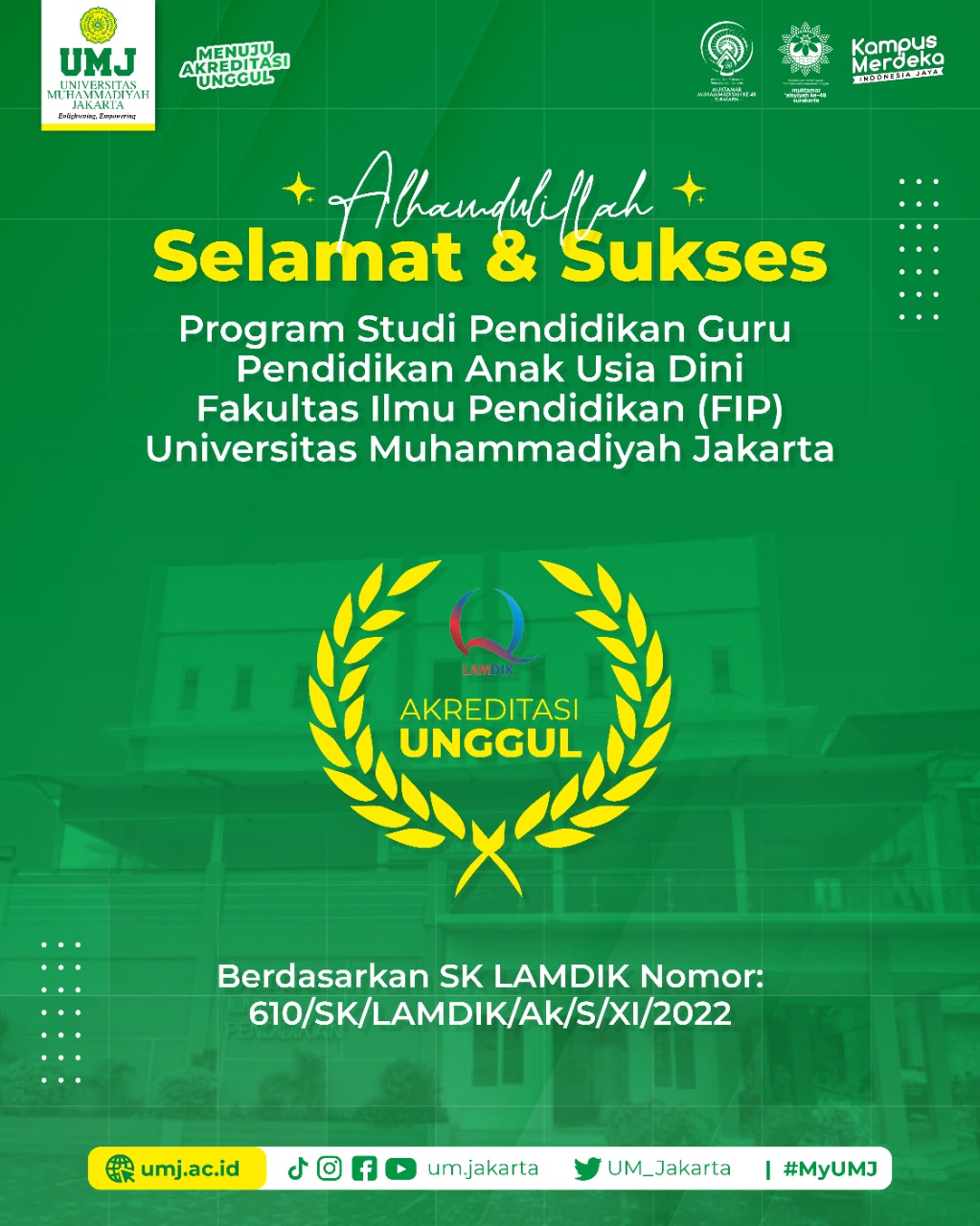 PG PAUD Akreditasi Unggul