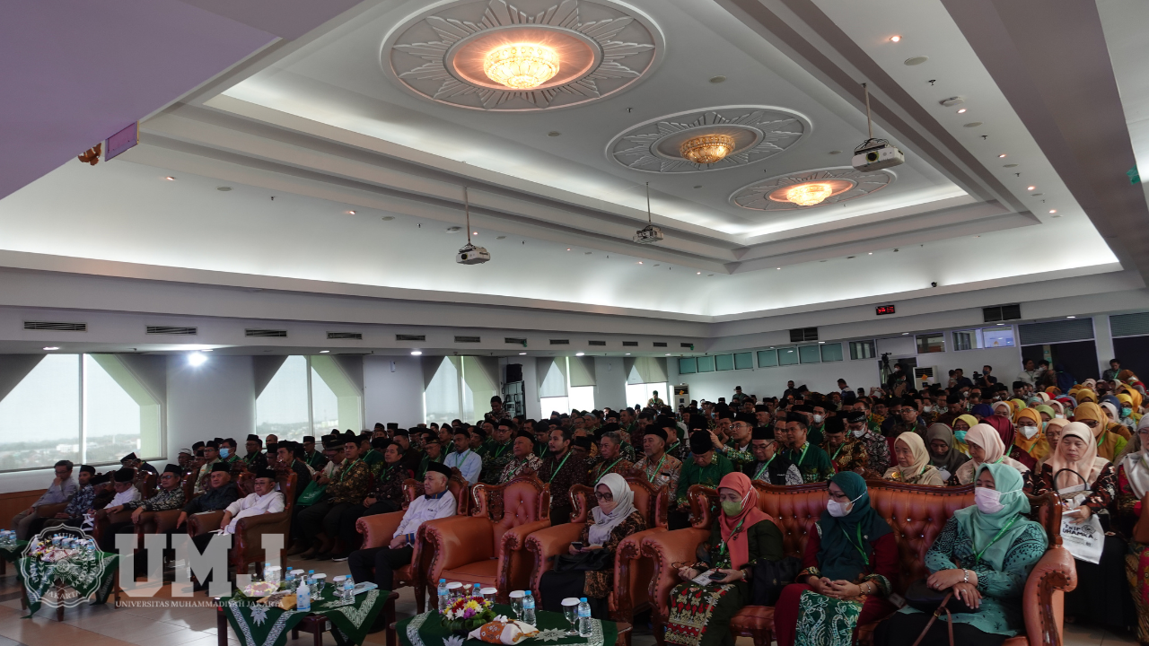 Peserta pengkajian Ramadan di Aula K.H Ahmad Dahlan FKIP Uhamka, Jum'at (31/03/2023)