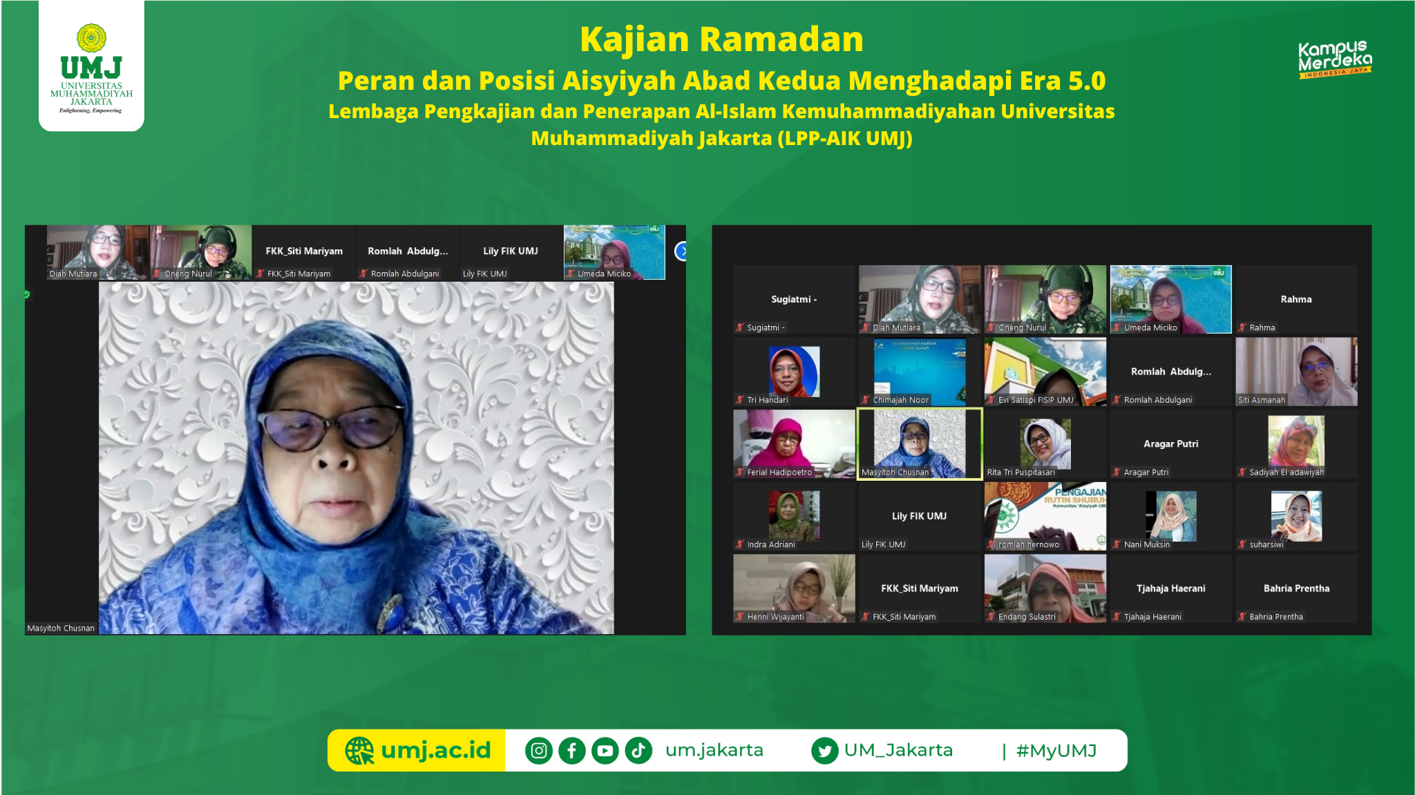 Prof. Dr. Masyitoh Chusnan, M.Ag.,