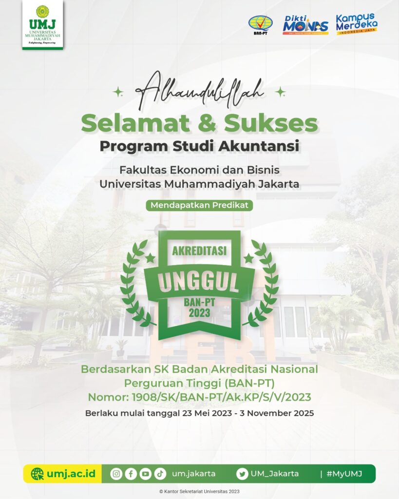 Akreditasi Unggul Akuntansi FEB UMJ