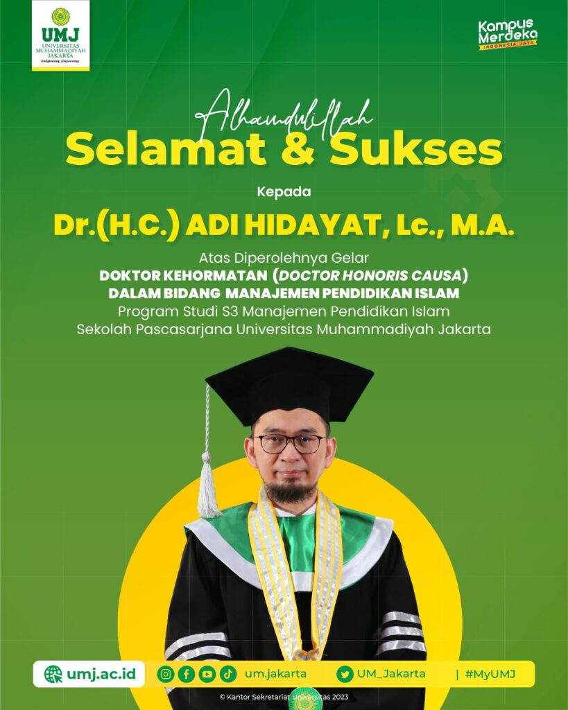 Gelar Doktor adi hidayat