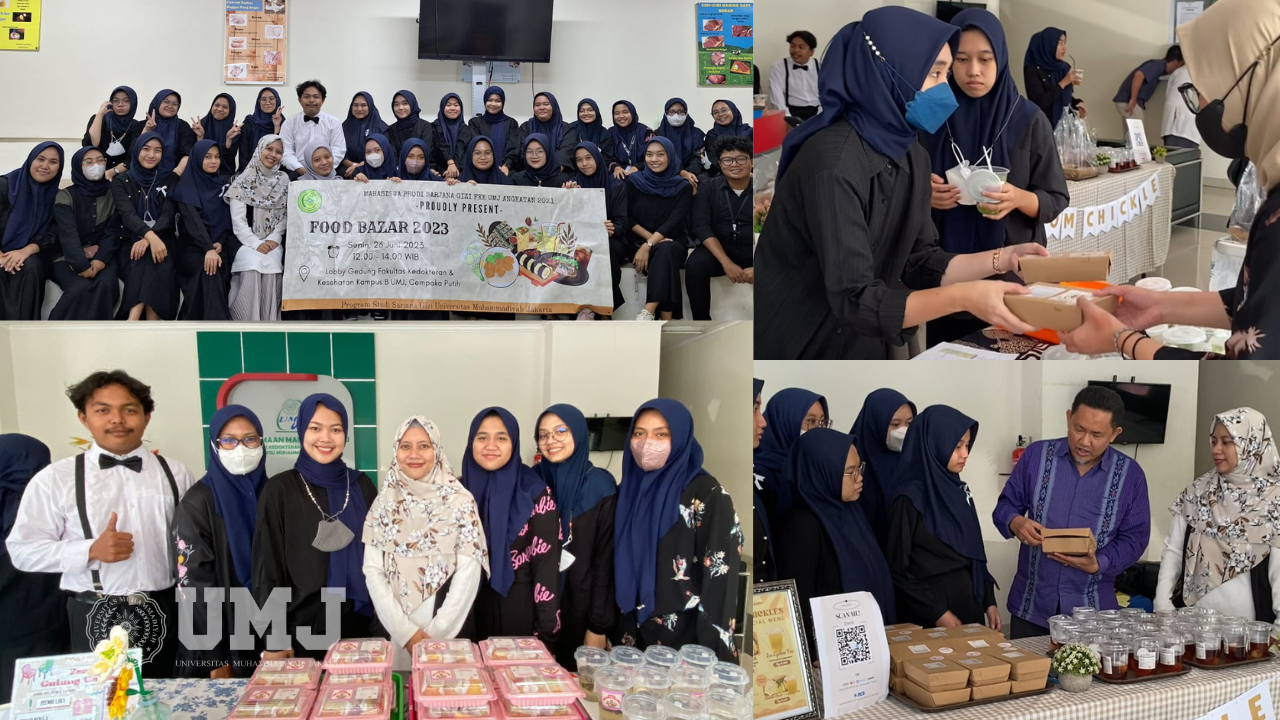 bazar makanan bergizi FKK UMJ