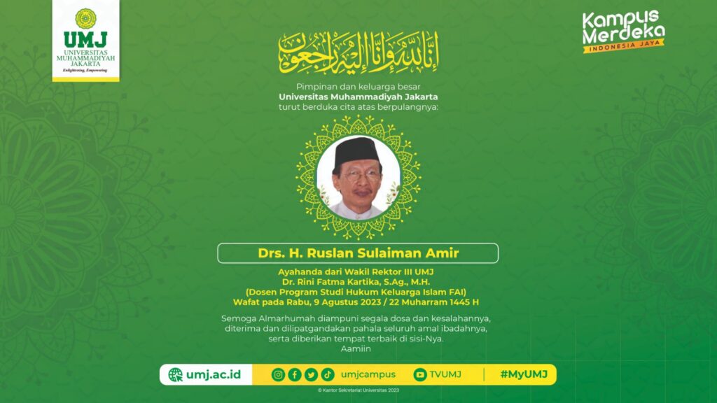 Dr. Rustan Sulaiman Amir wafat, Rabu 9 Agustus 2023