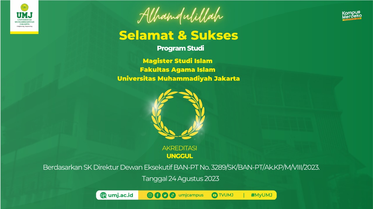Prodi Magister Studi Islam raih akreditasi unggul