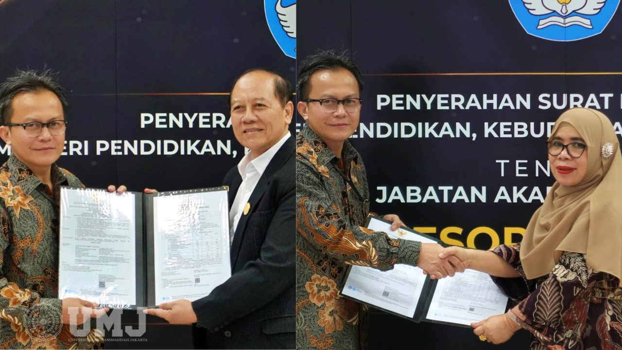 Guru besar Dekan FIP dan FKM UMJ