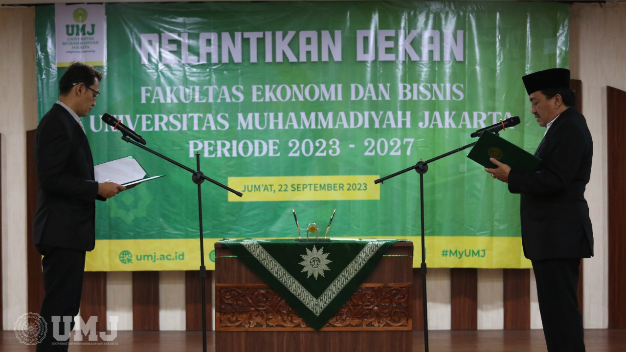 Rektor UMJ melantik Dekan FEB UMJ Periode 2023-2027