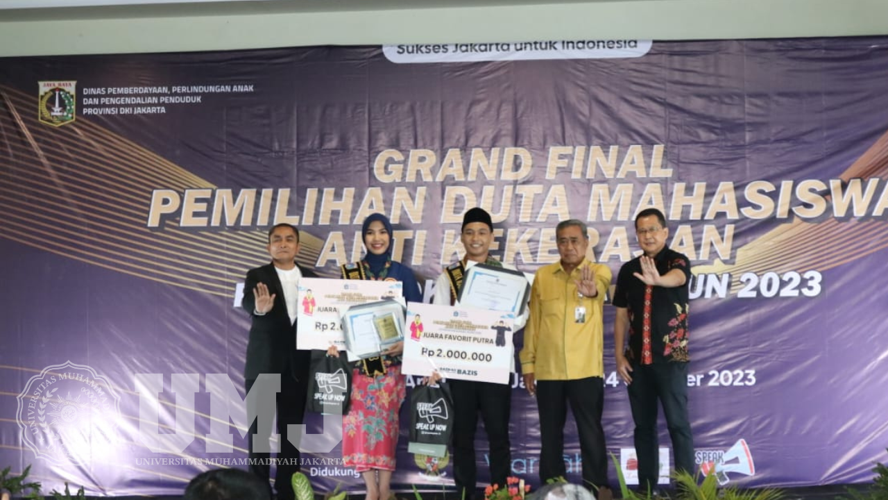 Mahasiswa Prodi Ilkom UMJ Juara Favorit Duta Mahasiswa Anti Kekerasan 2023
