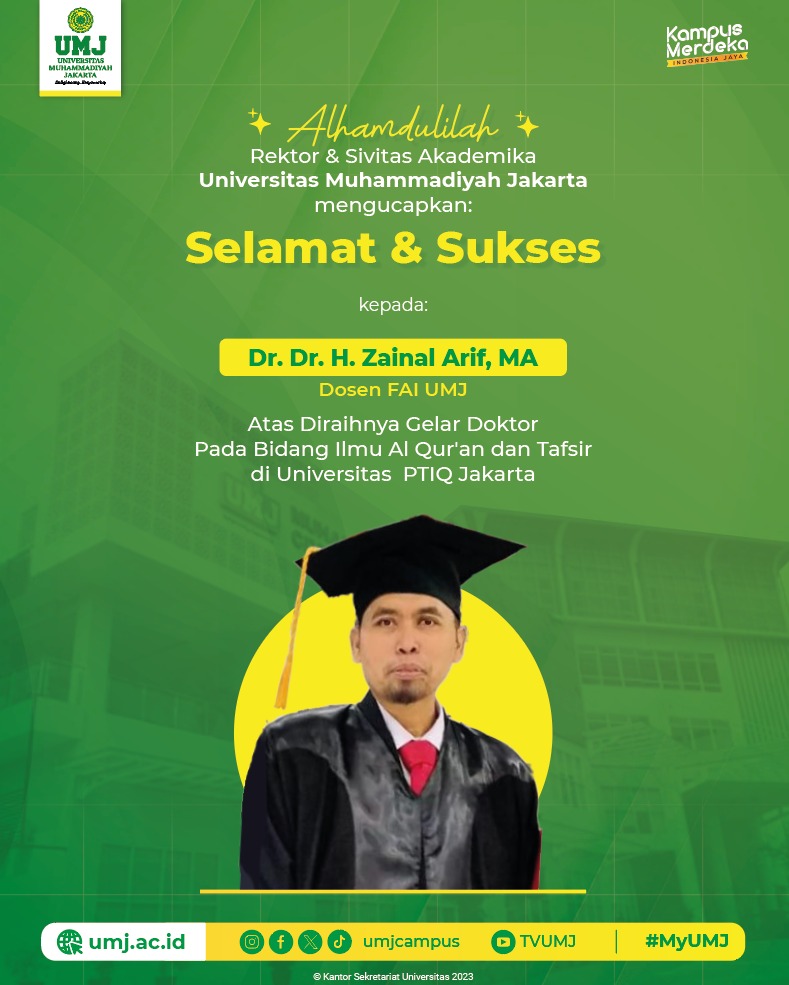 Dr zainal arif FAI UMJ