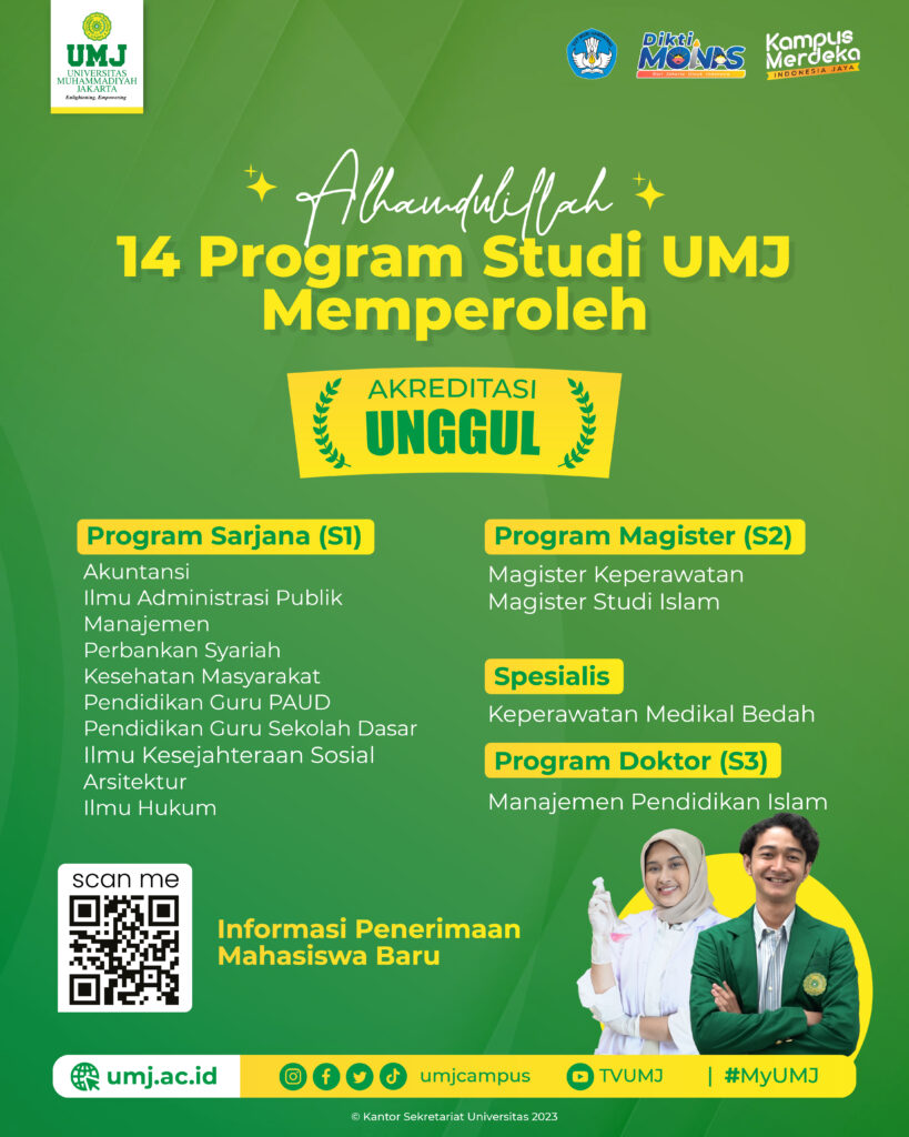 14 Program Studi UMJ Memperoleh AKREDITASI UNGGUL