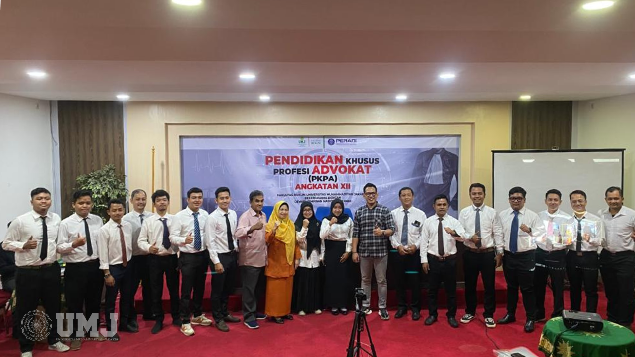 FH UMJ Gelar Pendidikan Khusus Profesi Advokat Angkata 12