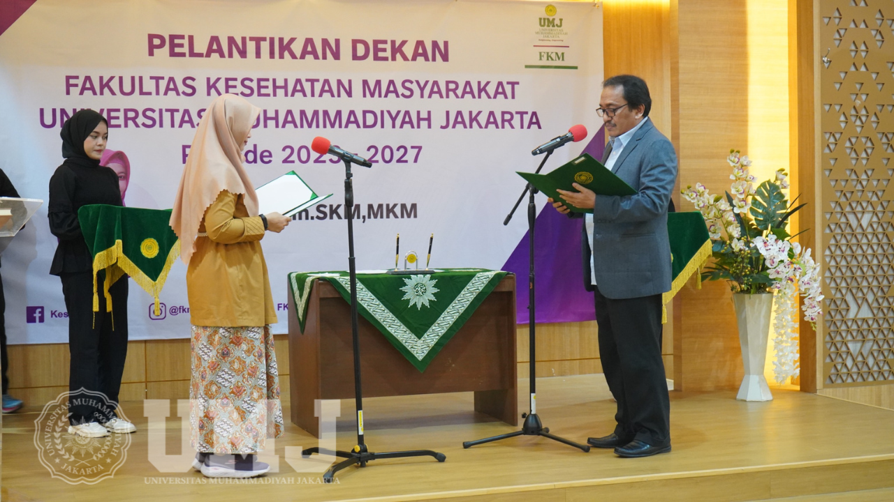 Rektor Lantik Dekan FKM UMJ Periode 2023-2027