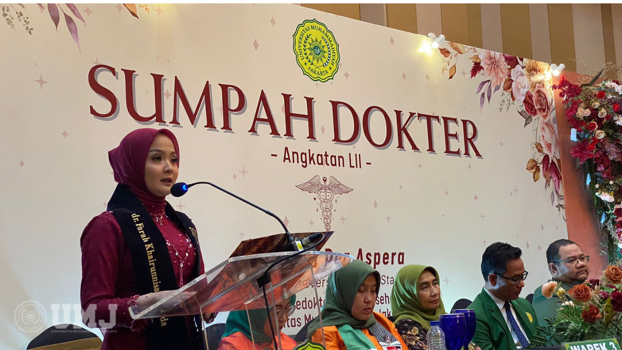 Lulusan Terbaik FKK UMJ ke 52: Masyarakat Butuh Informasi Kesehatan Akurat