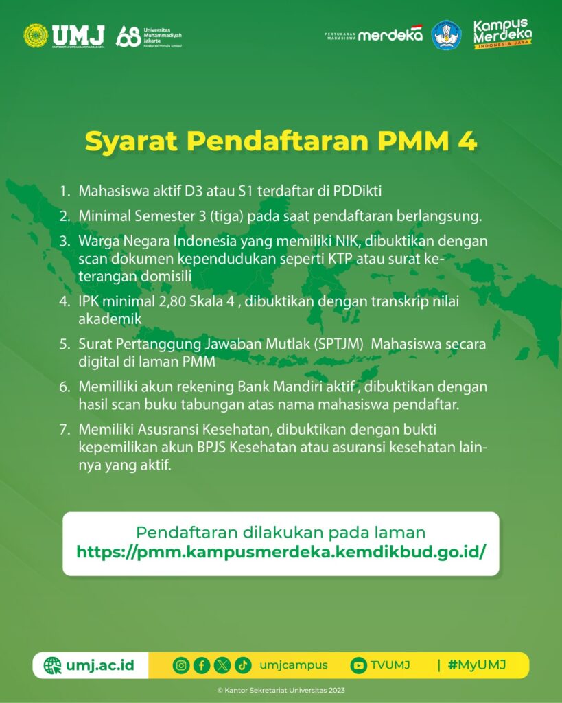 Pertukaran Mahasiswa Merdeka 2024 (PMM 4)