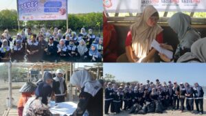 LSO FKM UMJ Saat Melakukan Pengabdian Masyarakat dan Penanaman Pohon Mangrove