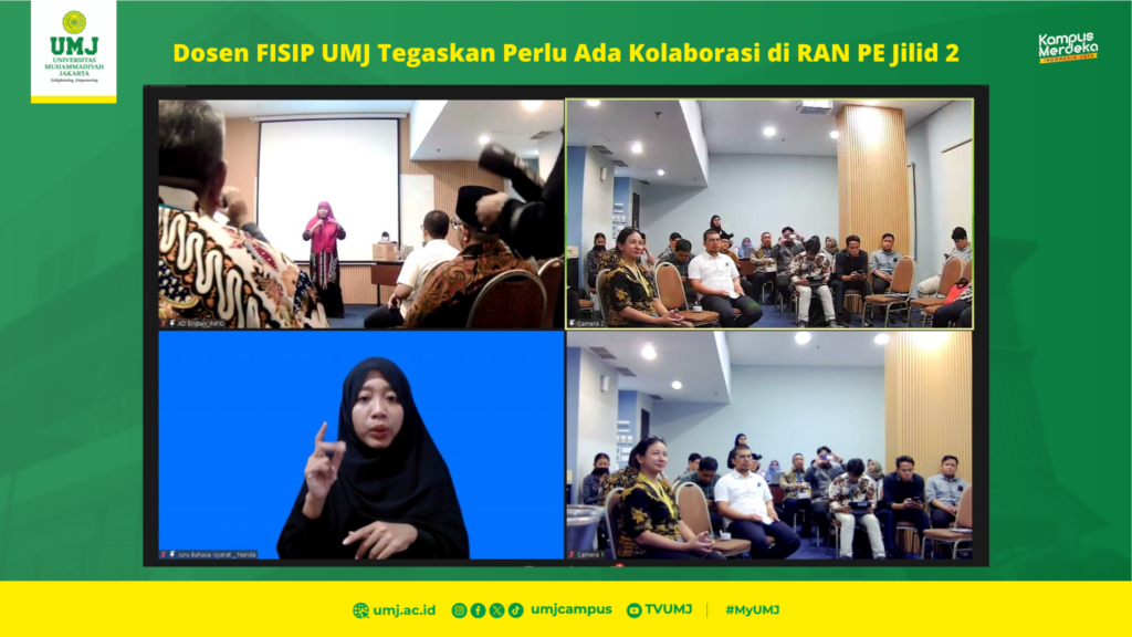 Dosen FISIP UMJ Tegaskan Perlu Ada Kolaborasi di RAN PE Jilid 2