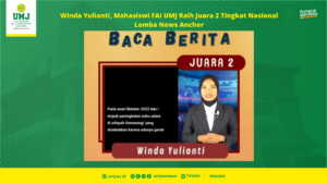 Mahasiswi FAI Kembali Toreh Prestasi Juara 2 Lomba News Anchor Tingkat Nasional