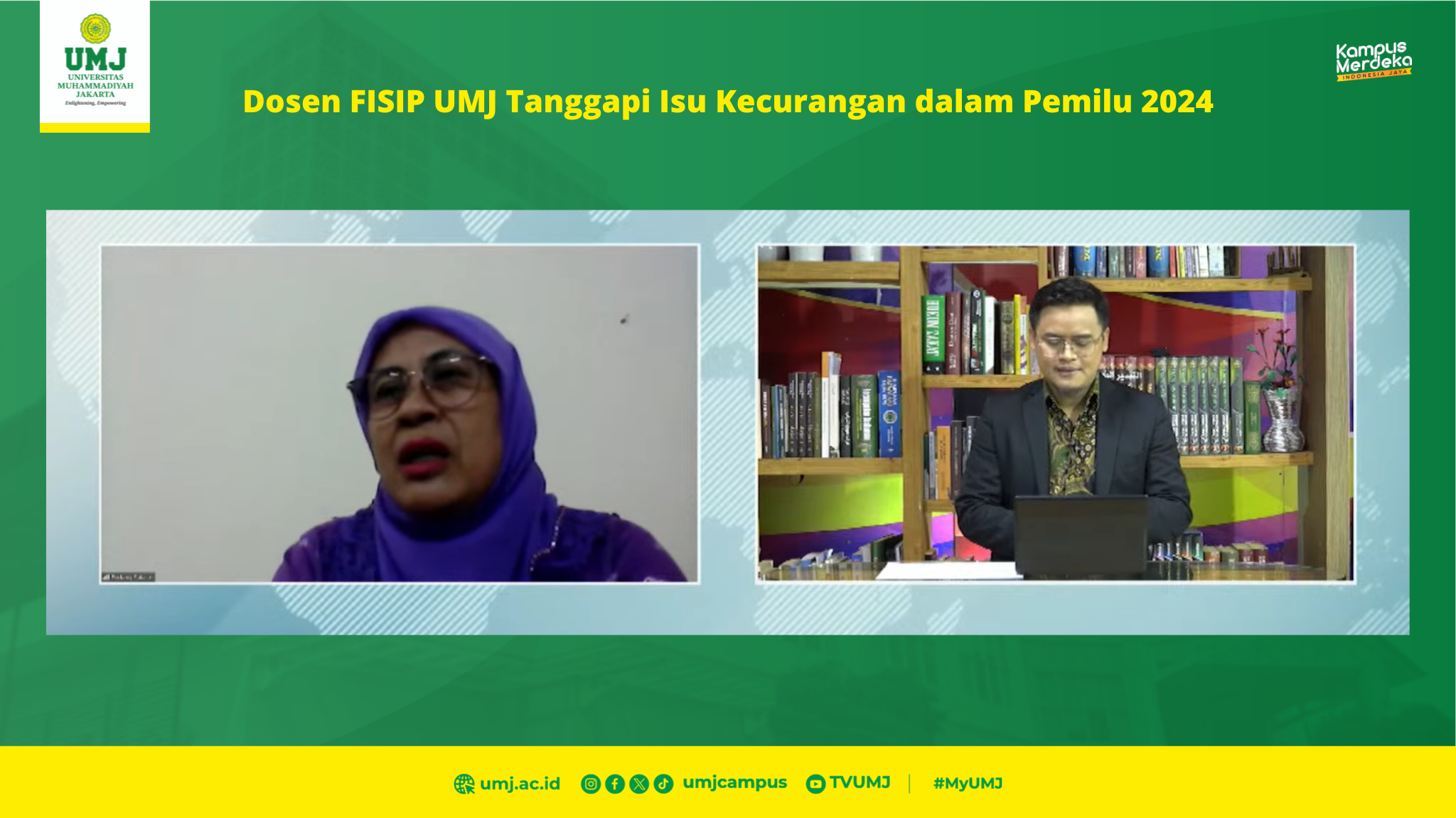 Dosen FISIP UMJ Tanggapi Isu Kecurangan dalam Pemilu 2024